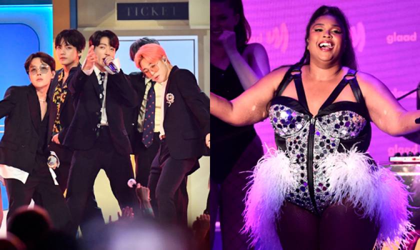 BTS Singing ‘Boy With Luv’ Perfectly Syncs Up To Lizzo’s Track ‘Juice’ & Fans (And James Corden!) Are Losing It