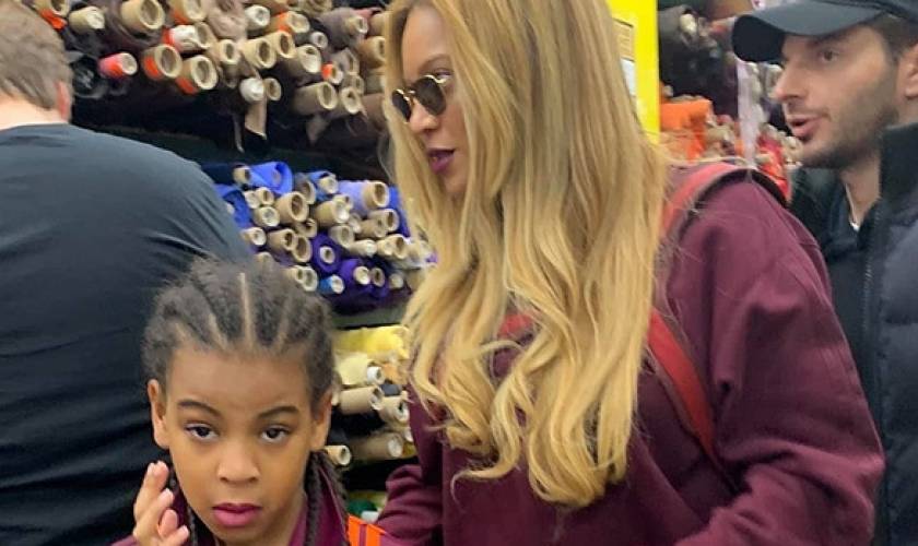Beyonce & Blue Ivy, 8, Twin In MatchingIvy Park Outfits On Shopping Date