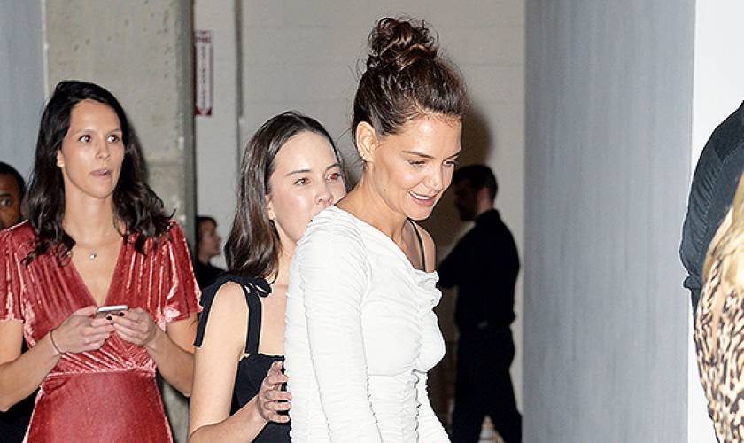 Katie Holmes, 41, Stuns In Clingy WhiteRuched Dress At NYC Benefit Dinner