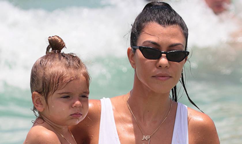Kourtney Kardashian Hits The BeachWith Her Kids For Fun Weekend Getaway